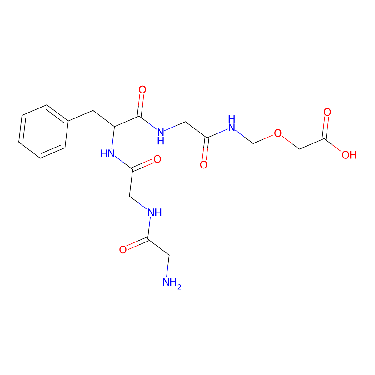 (S)-16-amino-10-benzyl-6,9,12,15-tetraoxo-3-oxa-5,8,11,14-tetraazahexadecanoic Acid molecular structure, CAS 1599440-20-6