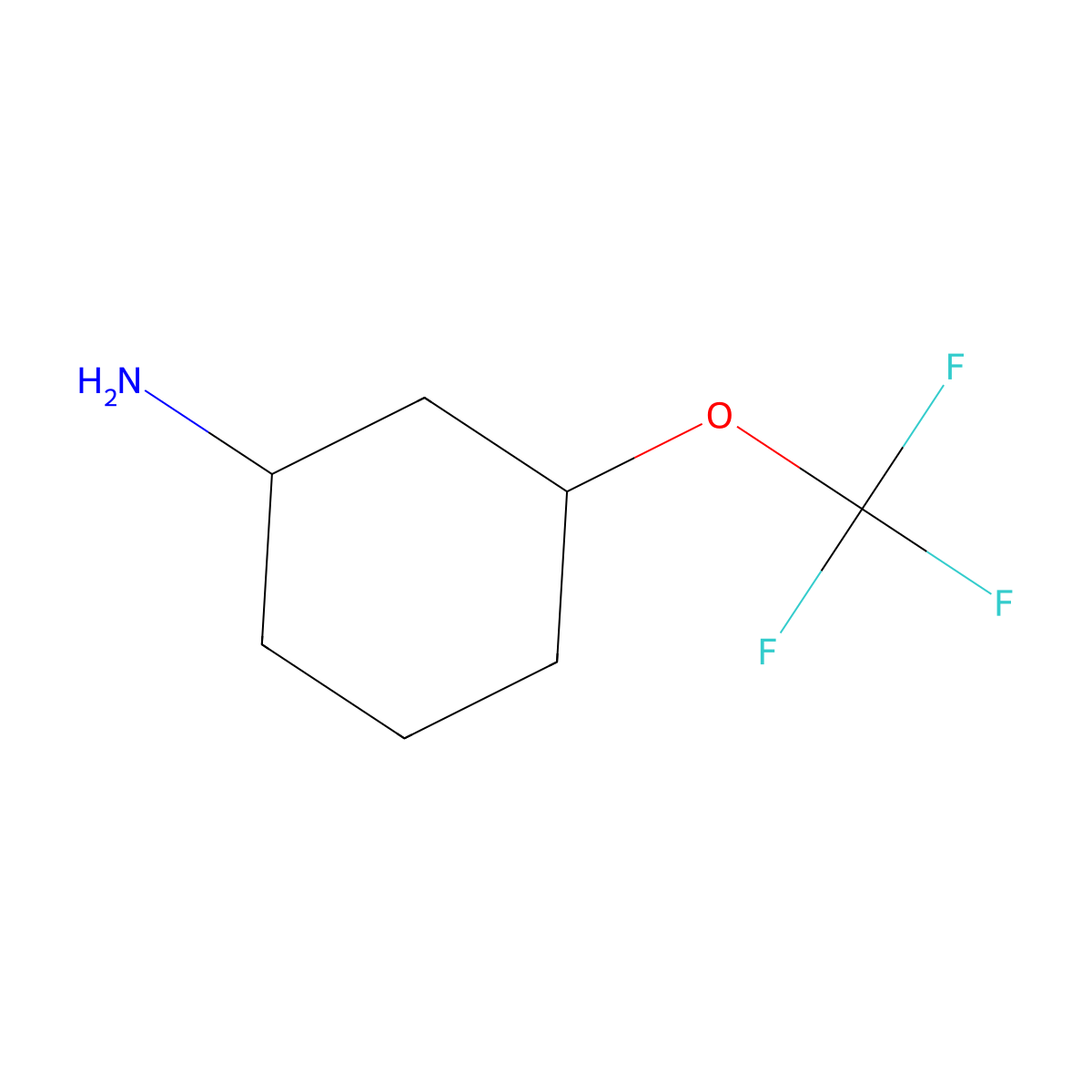 3-Trifluoromethoxy-cyclohexylamine molecular structure, CAS 1599464-02-4