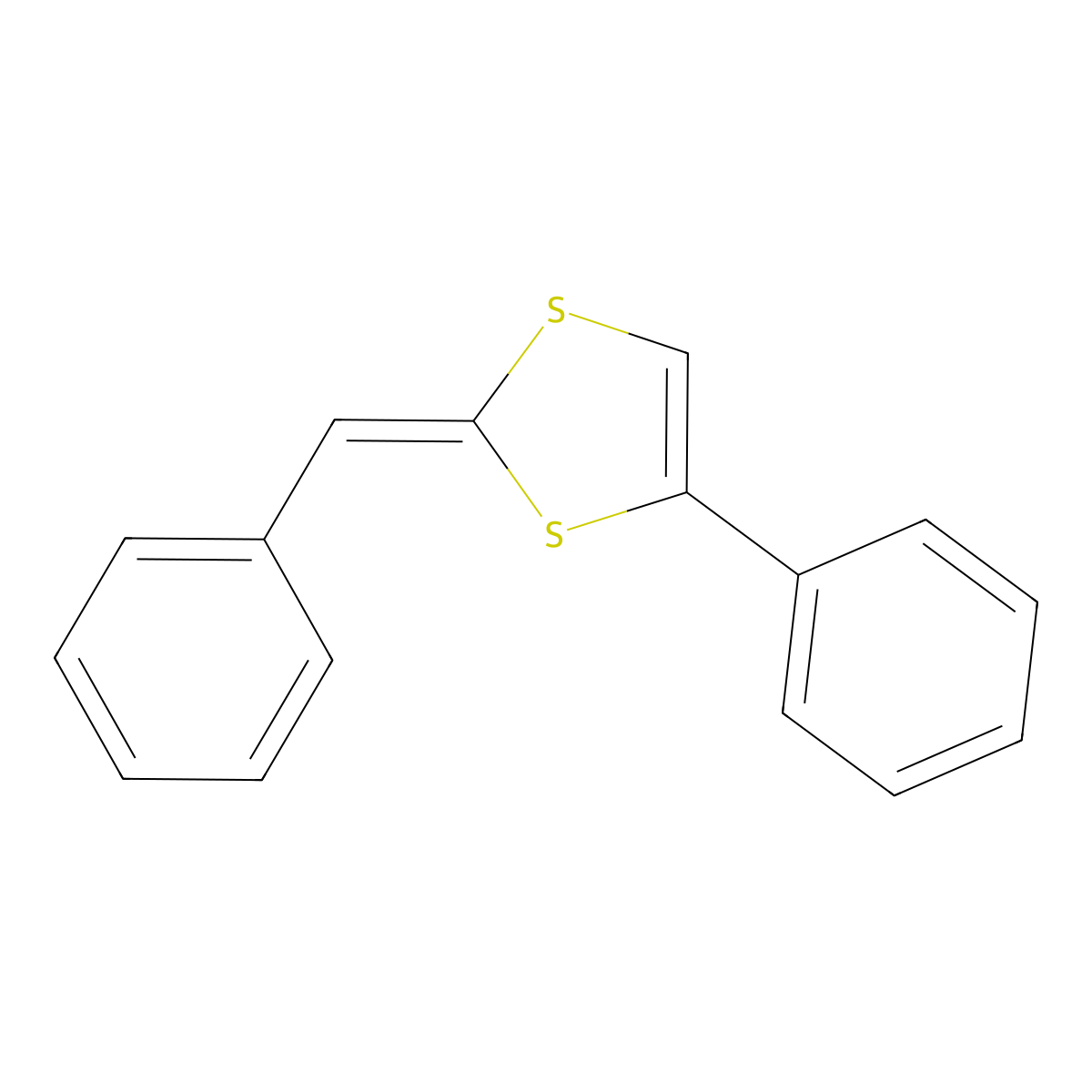 (2Z)-2-benzylidene-4-phenyl-[1,3]dithiole molecular structure, CAS 15995-11-6