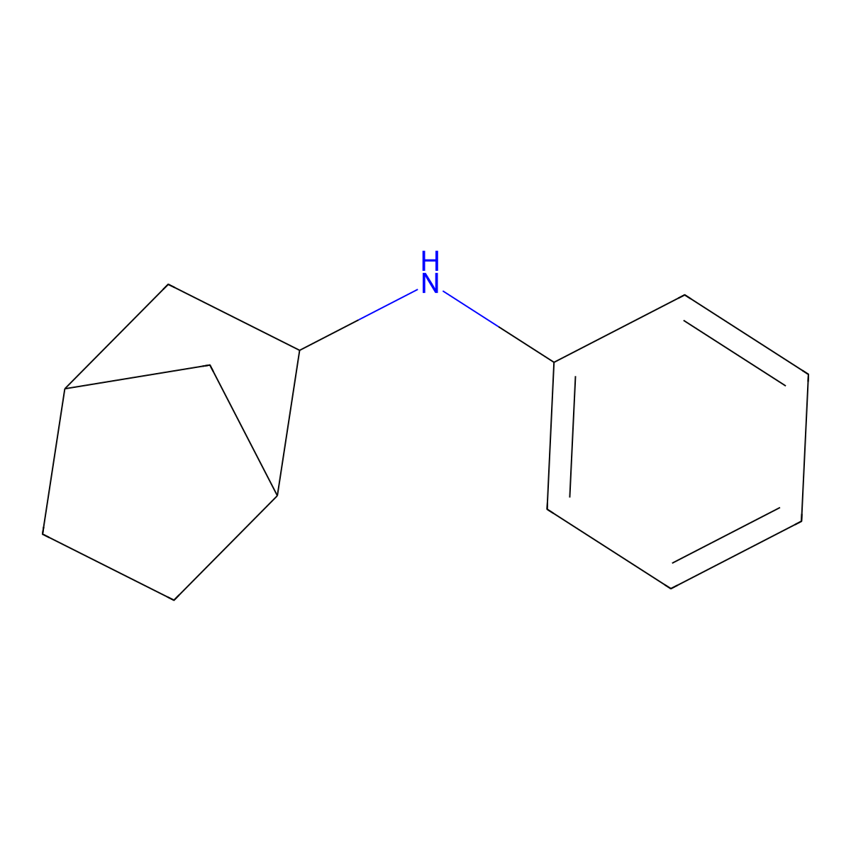 N-Phenylbicyclo(2.2.1)heptan-2-amine molecular structure, CAS 15995-50-3