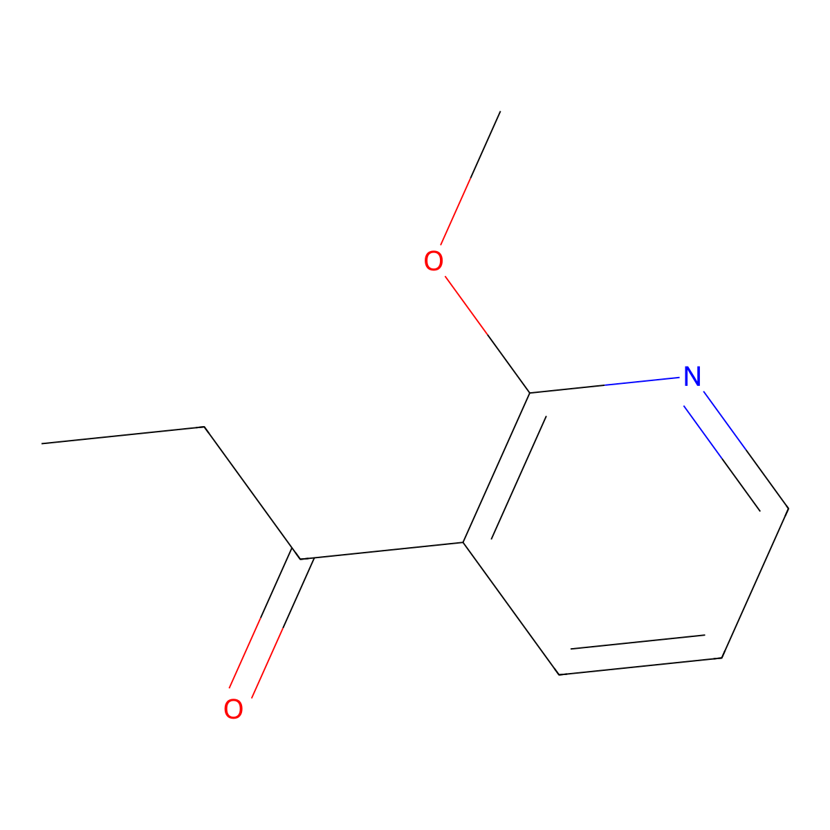 1-(2-Methoxypyridin-3-yl)propan-1-one molecular structure, CAS 1599538-54-1