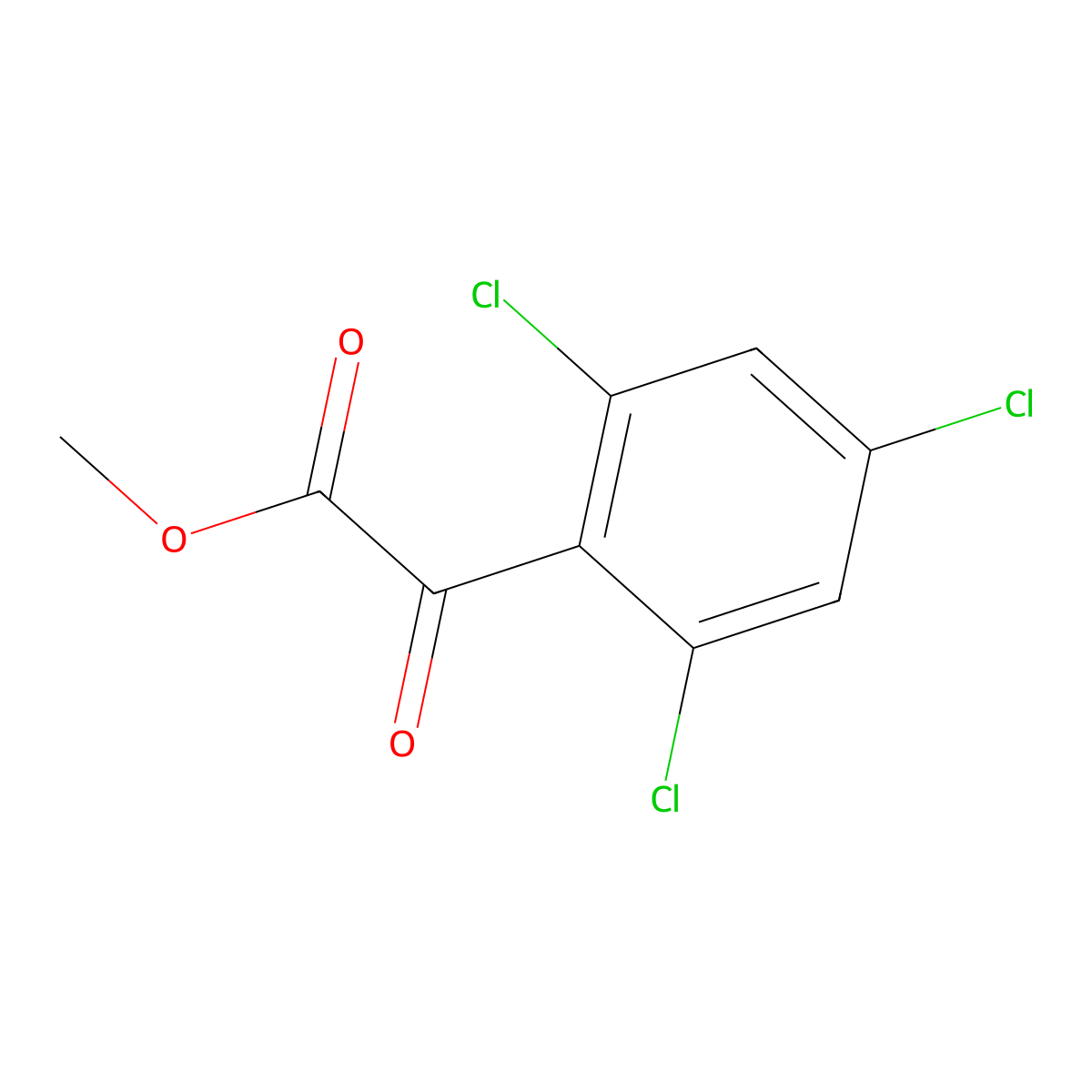 Methyl 2,4,6-trichloro-alpha-oxobenZeneacetate molecular structure, CAS 1599538-88-1