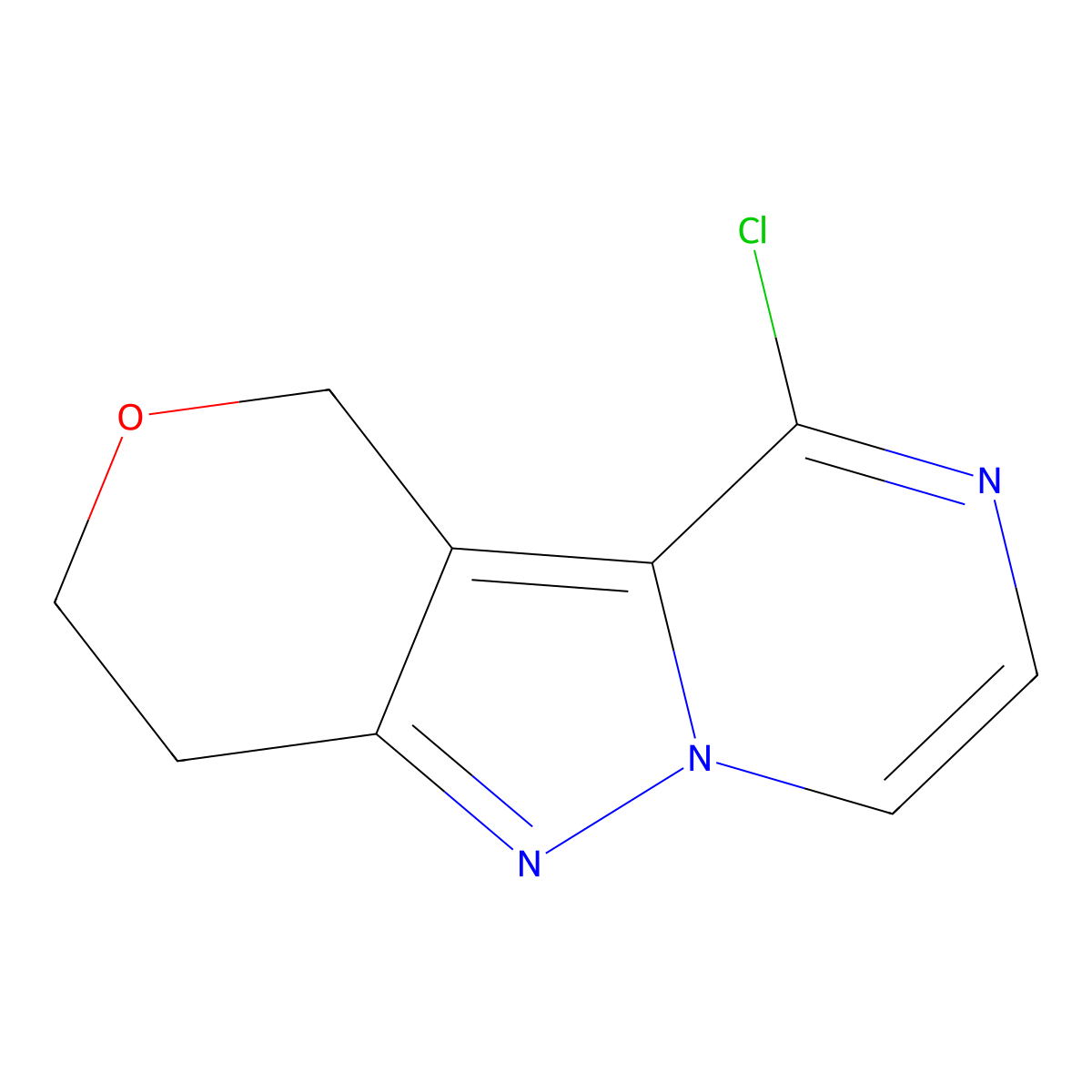 3-Chloro-12-oxa-4,7,8-triazatricyclo[7.4.0.0,2,7]trideca-1,3,5,8-tetraene molecular structure, CAS 1599553-46-4