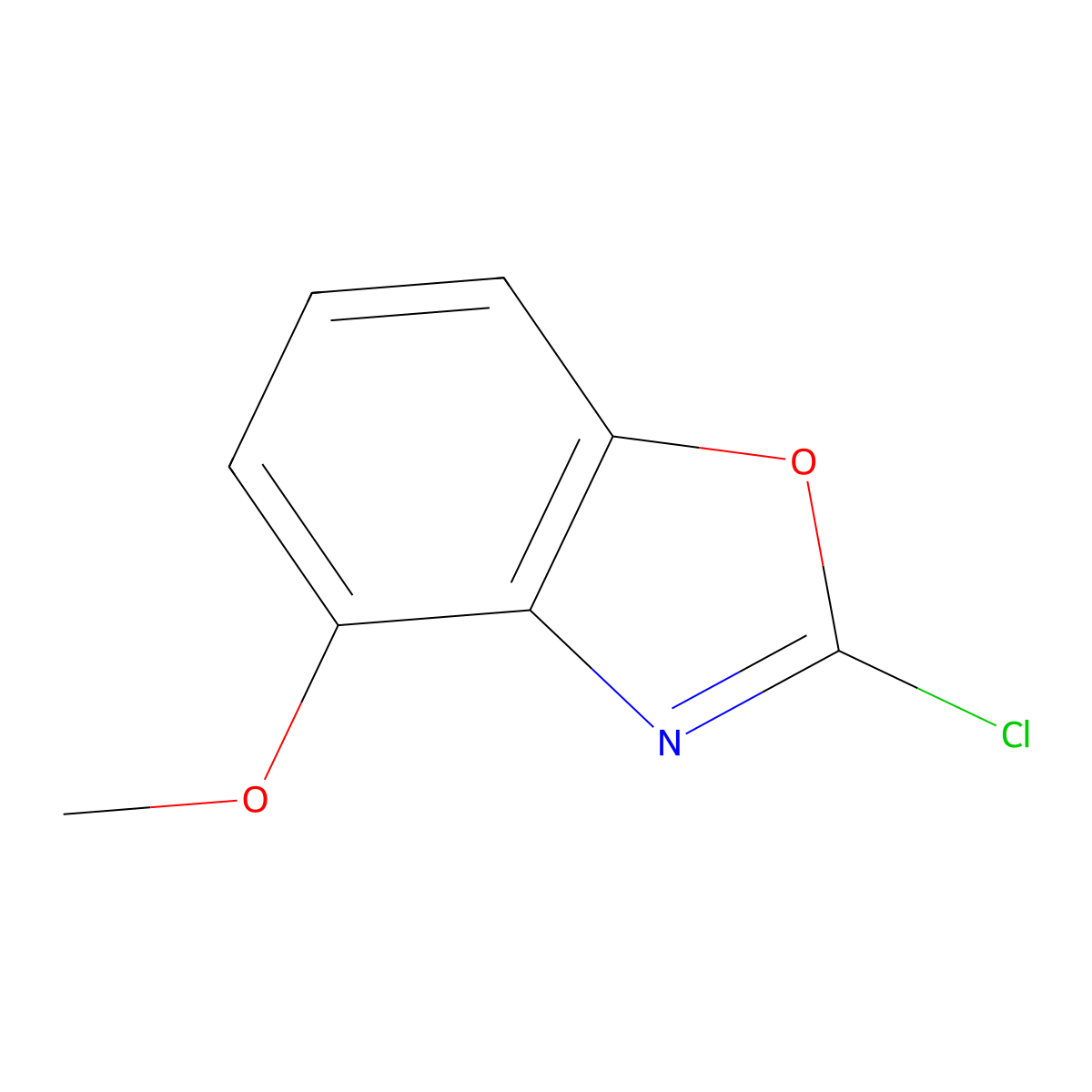 2-Chloro-4-methoxybenzo[d]oxazole molecular structure, CAS 1599561-87-1