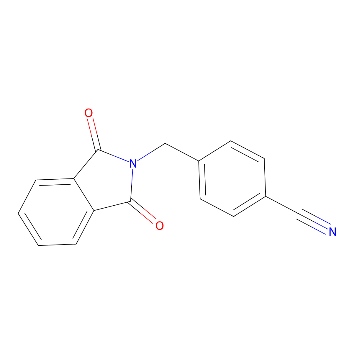 4-[(1,3-Dioxoisoindol-2-yl)methyl]benzonitrile molecular structure, CAS 15996-74-4
