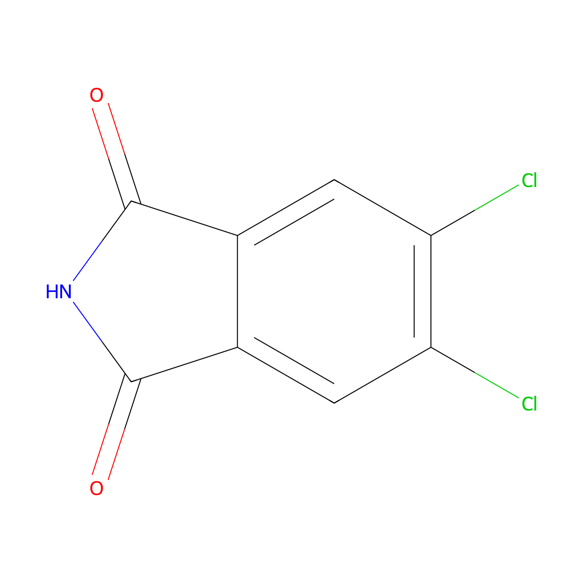 4,5-Dichlorophthalimide molecular structure, CAS 15997-89-4