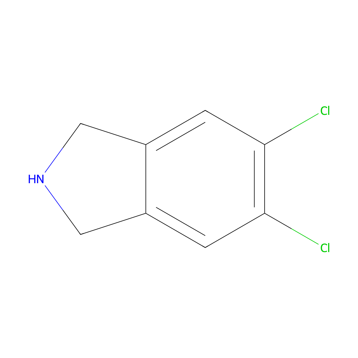5,6-Dichloroisoindoline molecular structure, CAS 15997-90-7