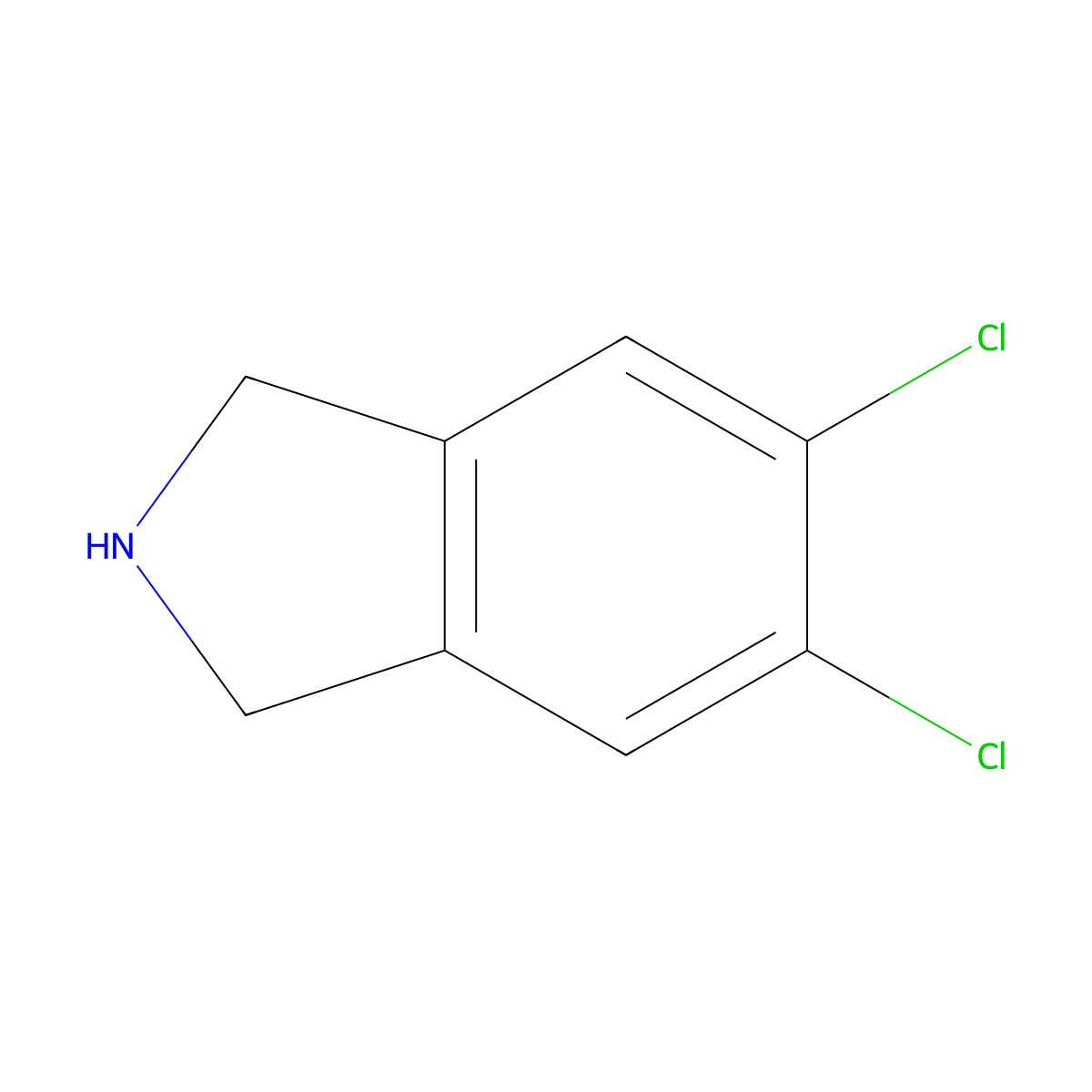 5,6-Dichloroisoindoline molecular structure, CAS 15997-90-7