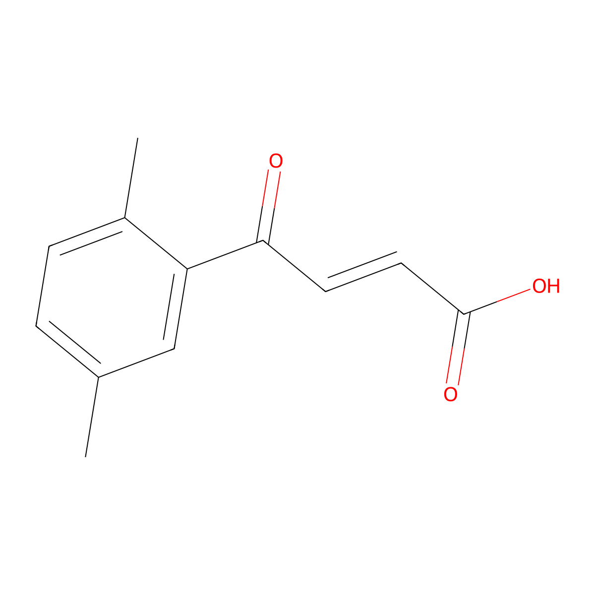 trans-3-(2,5-Dimethylbenzoyl)acrylic acid molecular structure, CAS 159971-25-2