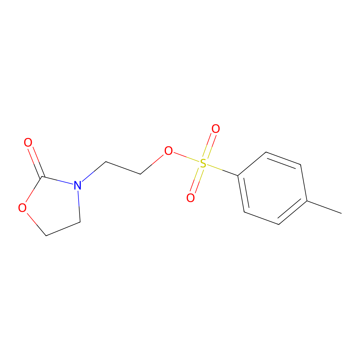2-(2-Oxooxazolidin-3-yl)ethyl 4-methylbenzenesulfonate molecular structure, CAS 159974-55-7