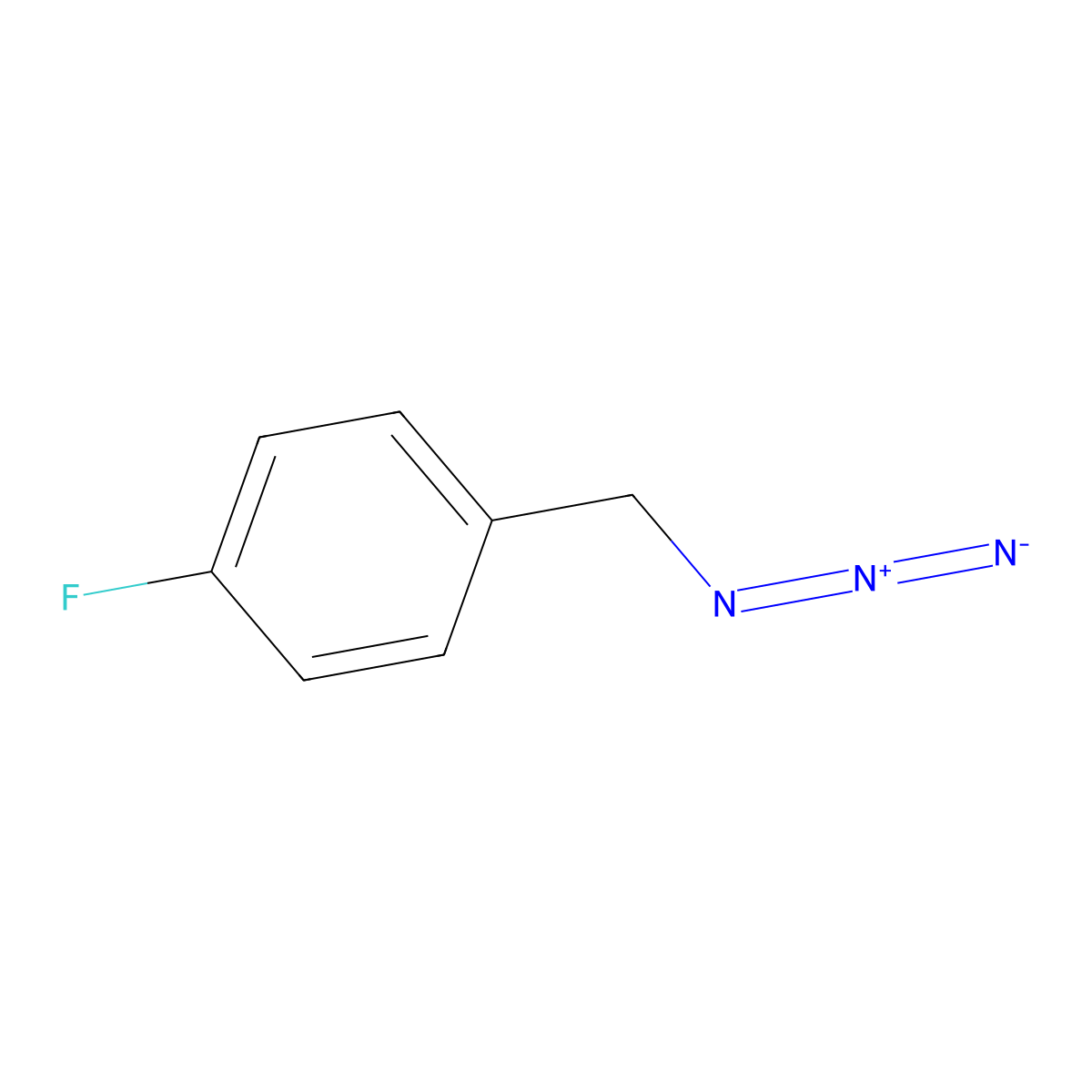 1-(Azidomethyl)-4-fluorobenzene molecular structure, CAS 159979-96-1