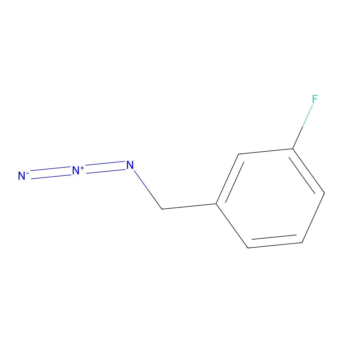 1-(Azidomethyl)-3-fluorobenzene molecular structure, CAS 159979-97-2