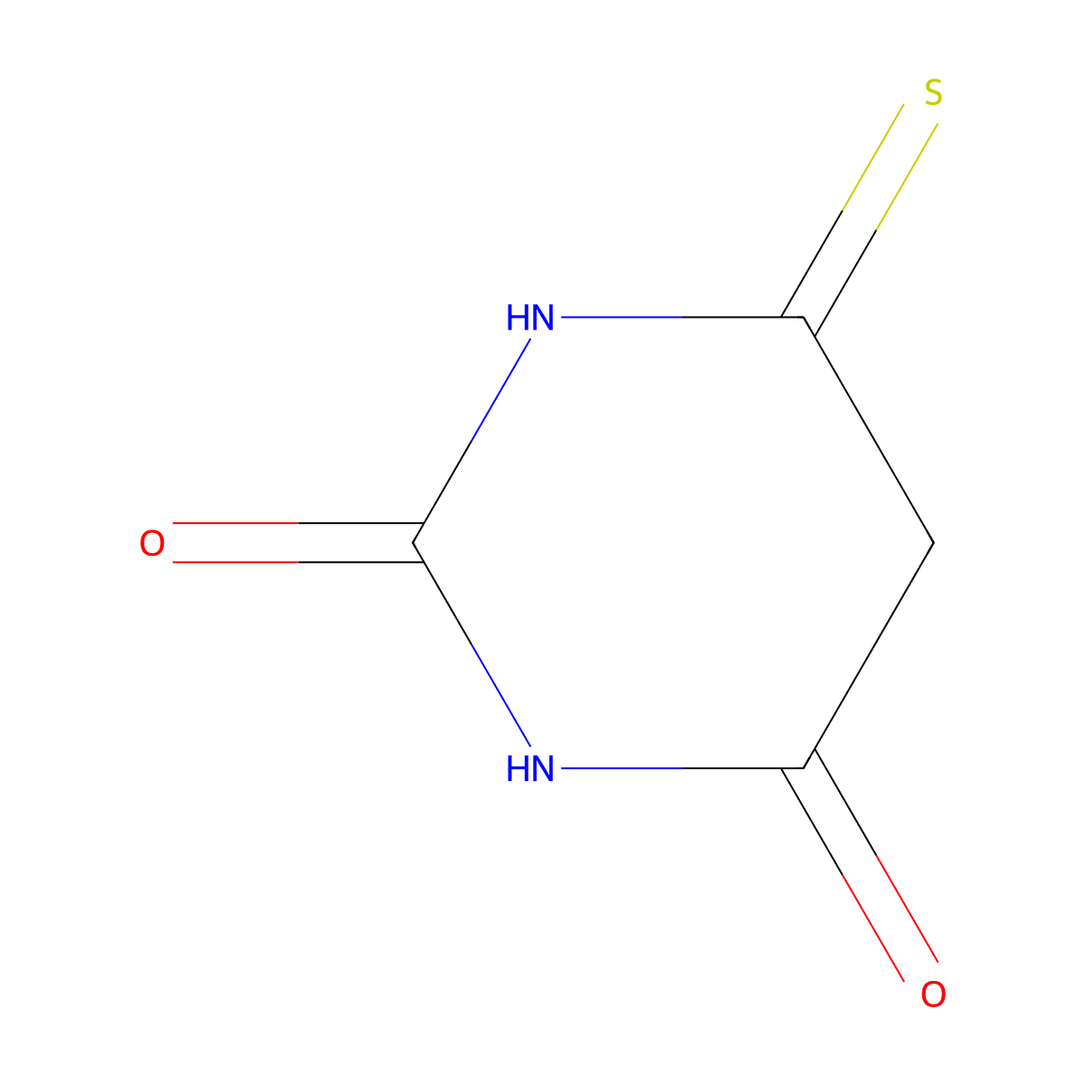 6-thioxodihydropyrimidine-2,4(1H,3H)-dione molecular structure, CAS 15998-99-9