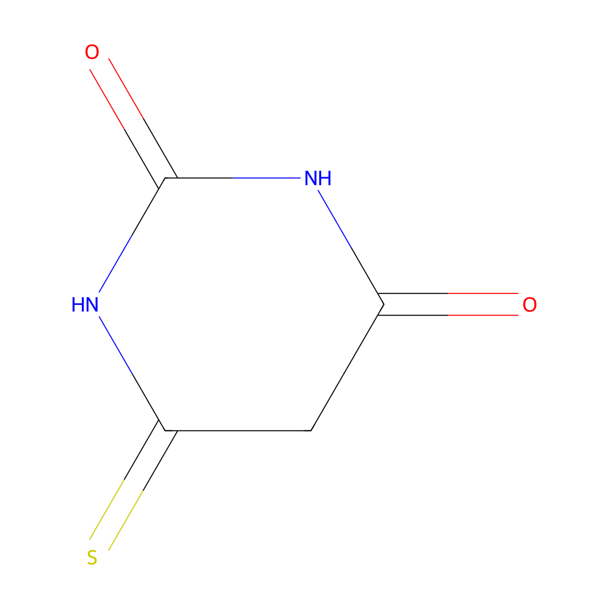 6-thioxodihydropyrimidine-2,4(1H,3H)-dione molecular structure, CAS 15998-99-9