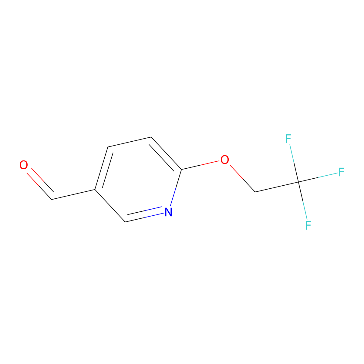 6-(2,2,2-Trifluoroethoxy)nicotinaldehyde molecular structure, CAS 159981-19-8