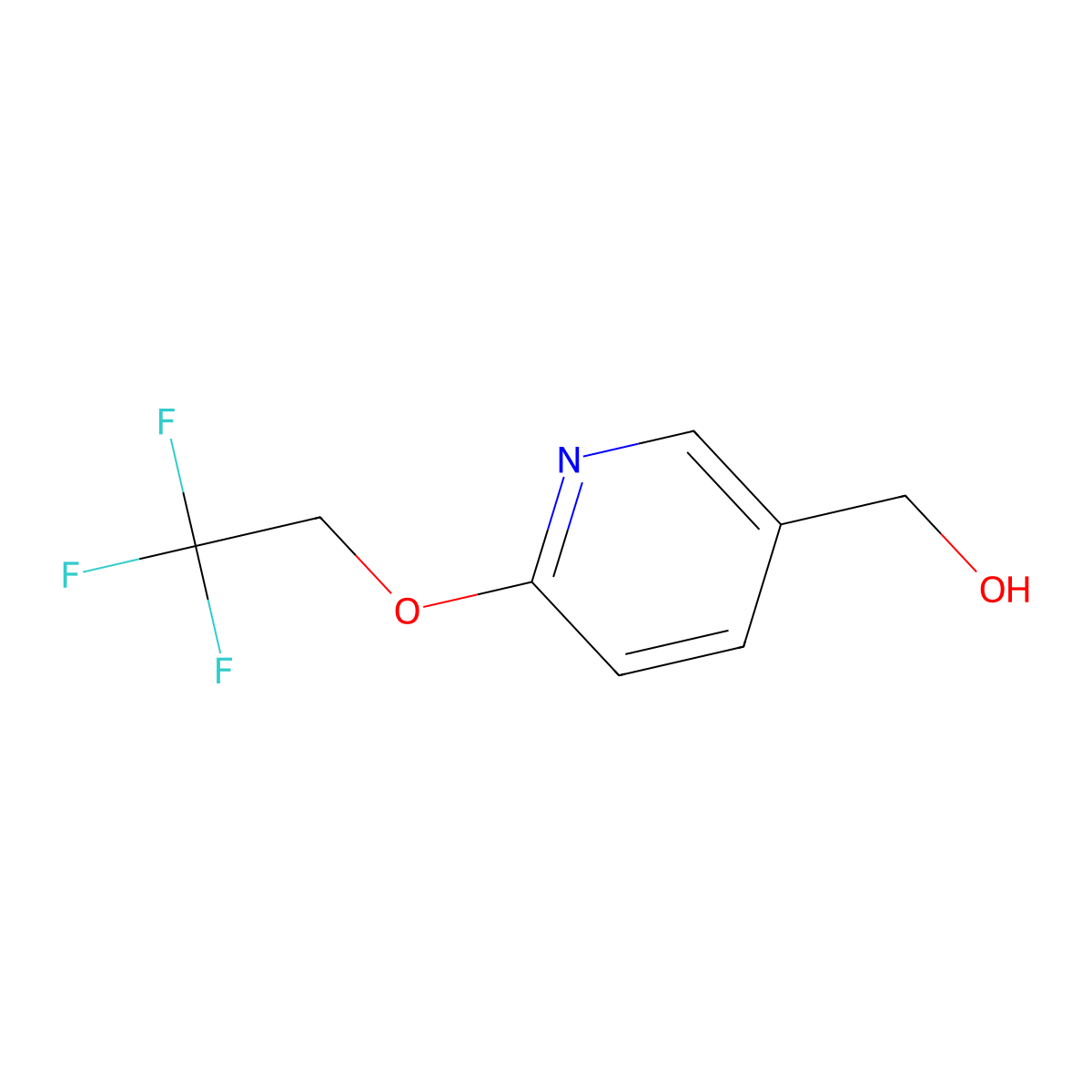 [6-(2,2,2-Trifluoroethoxy)pyridin-3-yl]methanol molecular structure, CAS 159981-20-1
