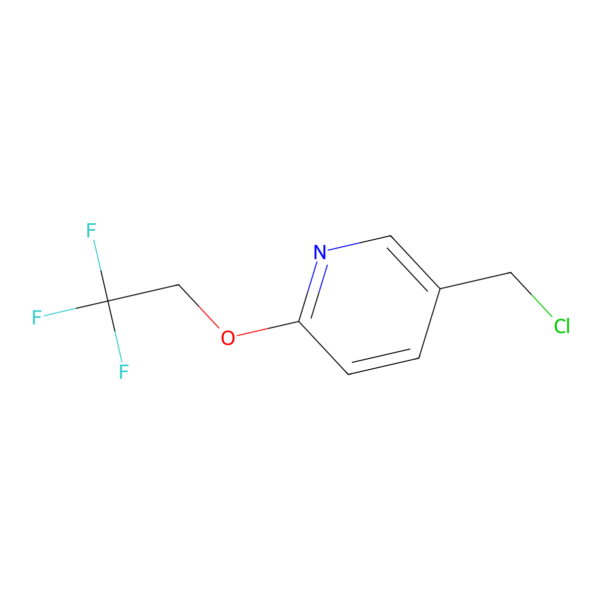 5-(Chloromethyl)-2-(2,2,2-trifluoroethoxy)pyridine molecular structure, CAS 159981-21-2