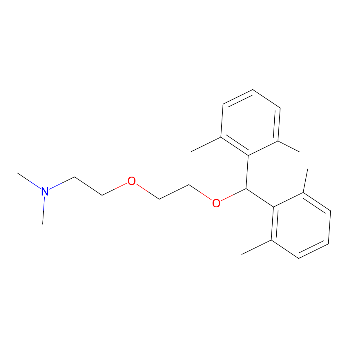 Xyloxemine molecular structure, CAS 1600-19-7