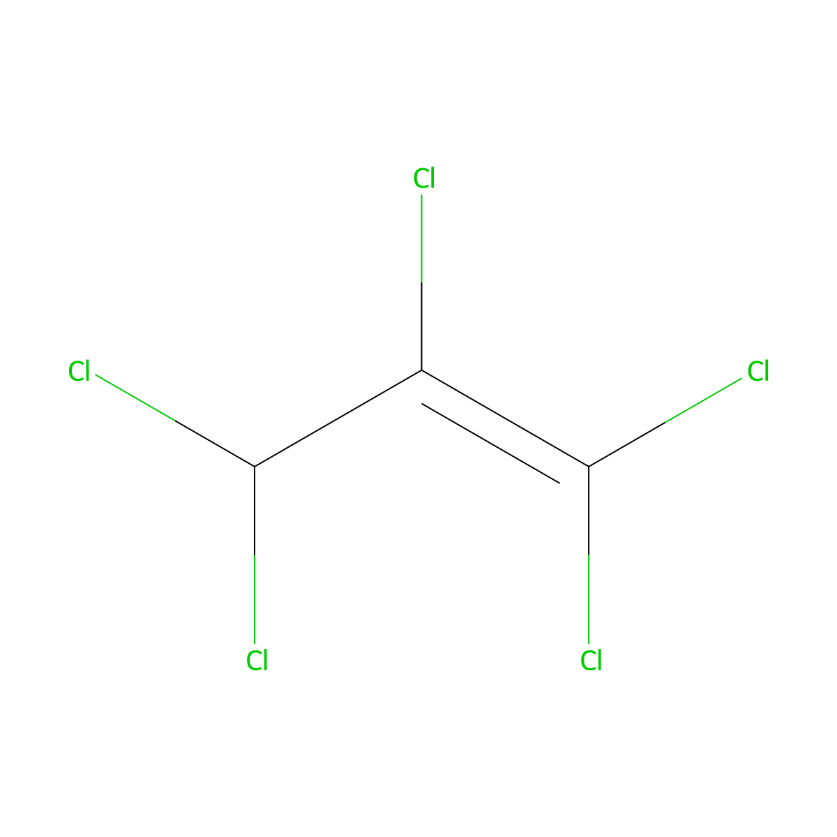 1,1,2,3,3-Pentachloro-1-propene molecular structure, CAS 1600-37-9