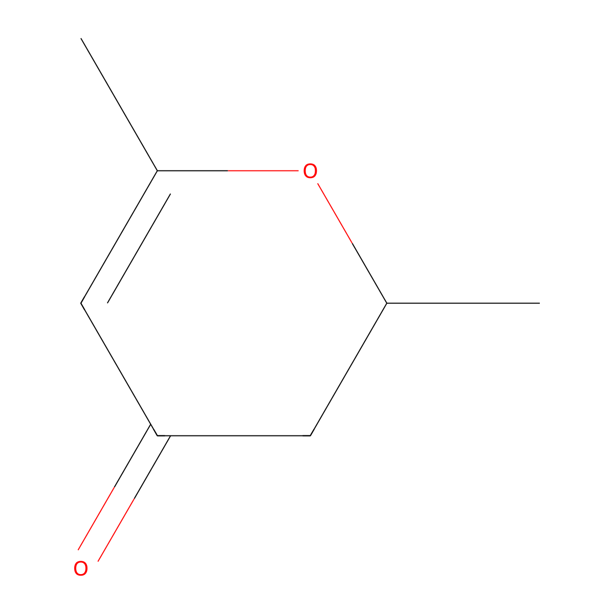 2,6-dimethyl-3,4-dihydro-2H-pyran-4-one molecular structure, CAS 16000-13-8