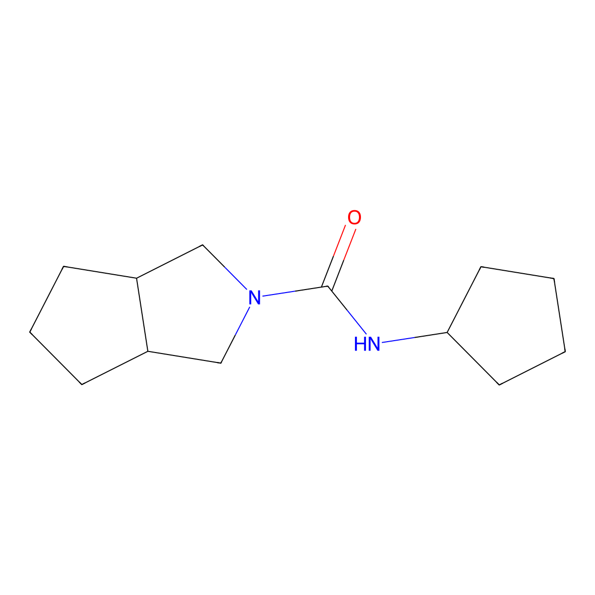 N-cyclopentyl-octahydrocyclopenta[c]pyrrole-2-carboxamide molecular structure, CAS 1600012-43-8