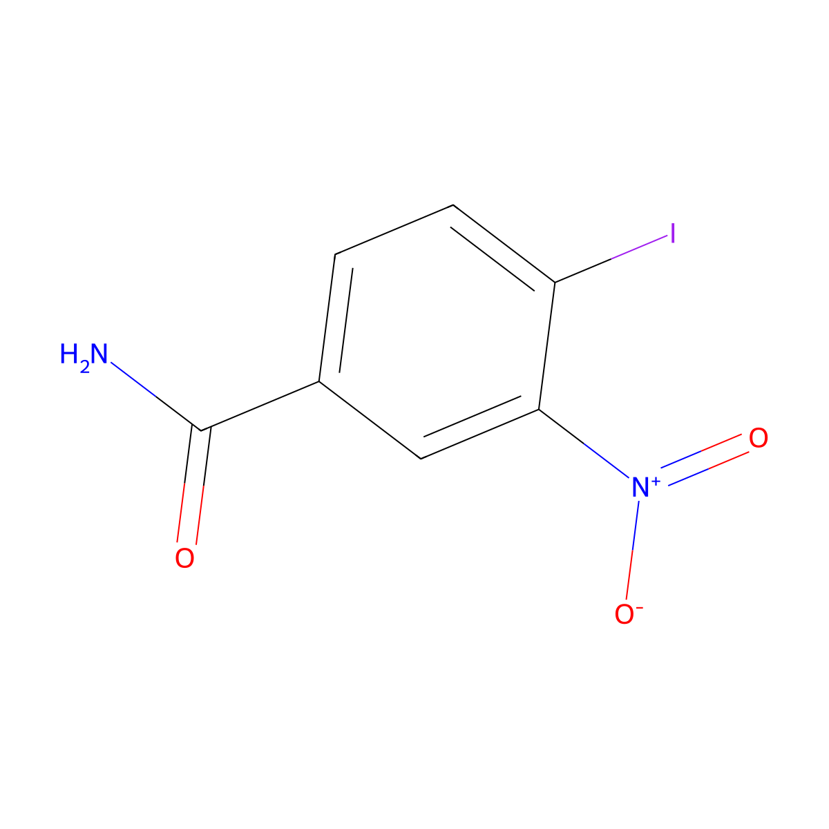 Iniparib molecular structure, CAS 160003-66-7