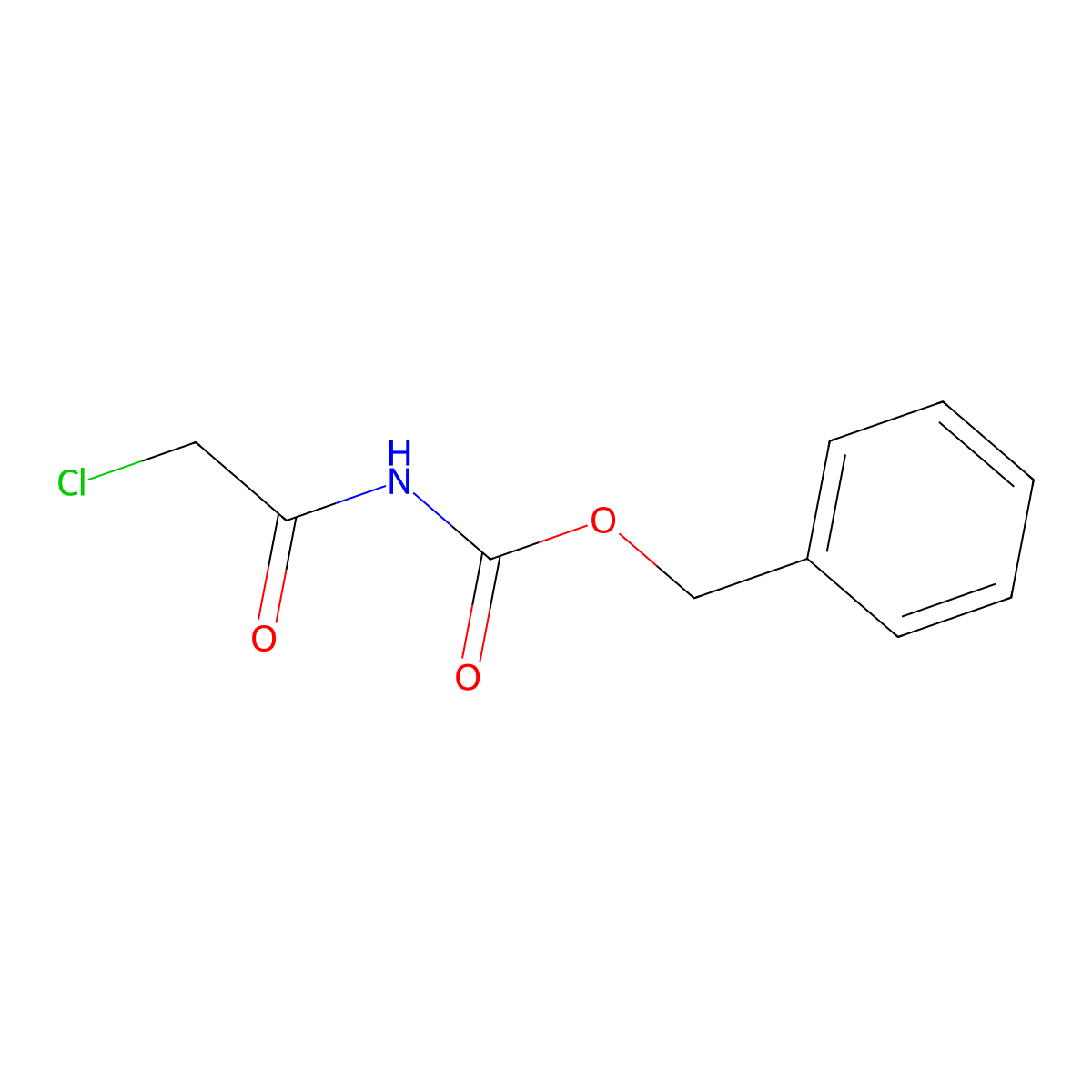 benzyl N-(2-chloroacetyl)carbamate molecular structure, CAS 16001-64-2