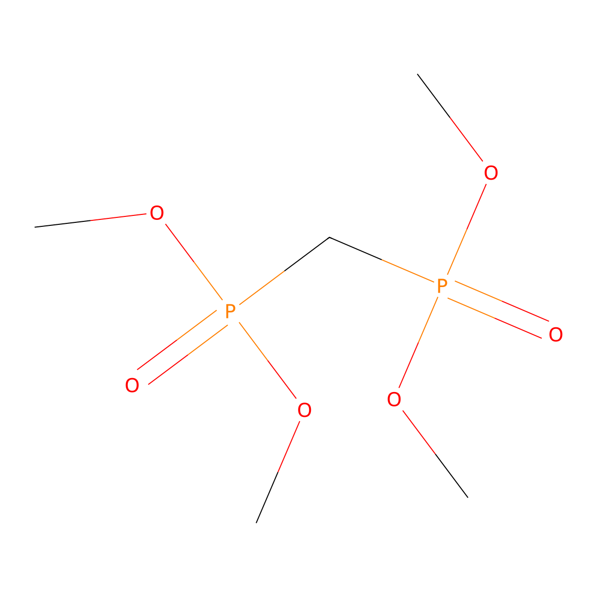 Tetramethyl methylenediphosphonate molecular structure, CAS 16001-93-7