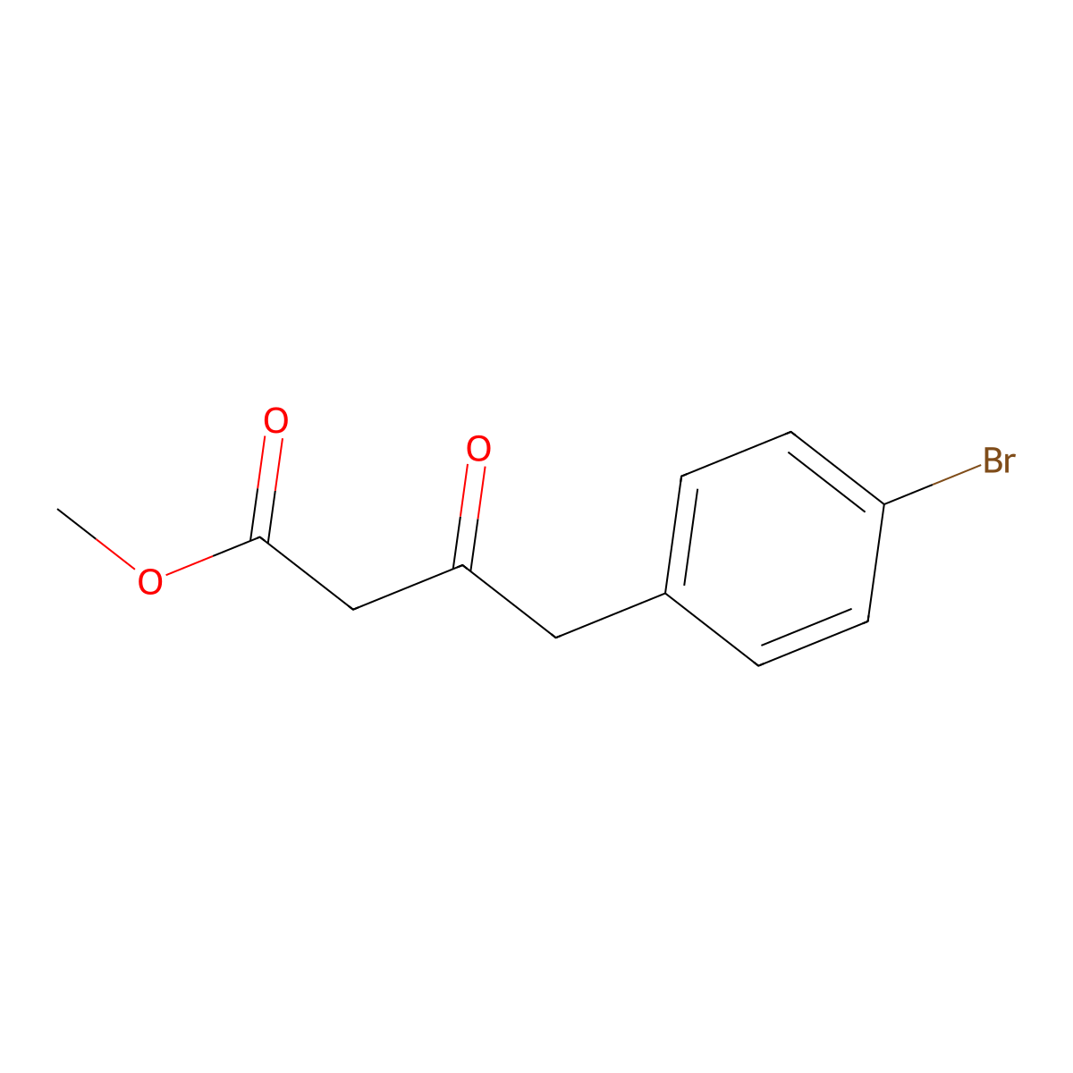 4-(4-Bromo-phenyl)-3-oxo-butyric acid methyl ester molecular structure, CAS 160010-21-9