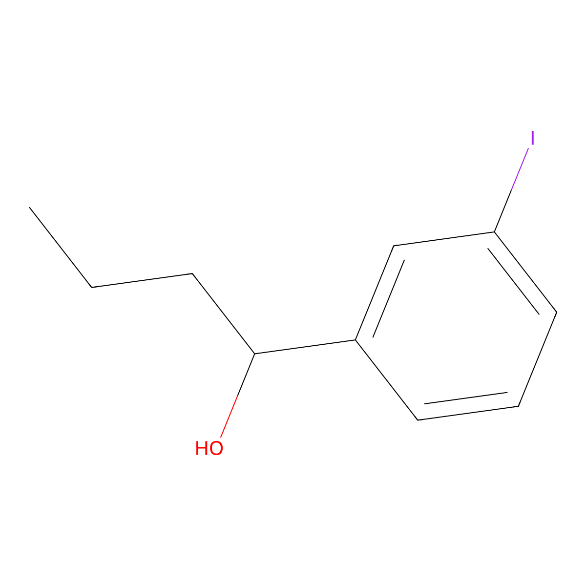 3-Iodo-alpha-propylbenZenemethanol molecular structure, CAS 1600133-02-5