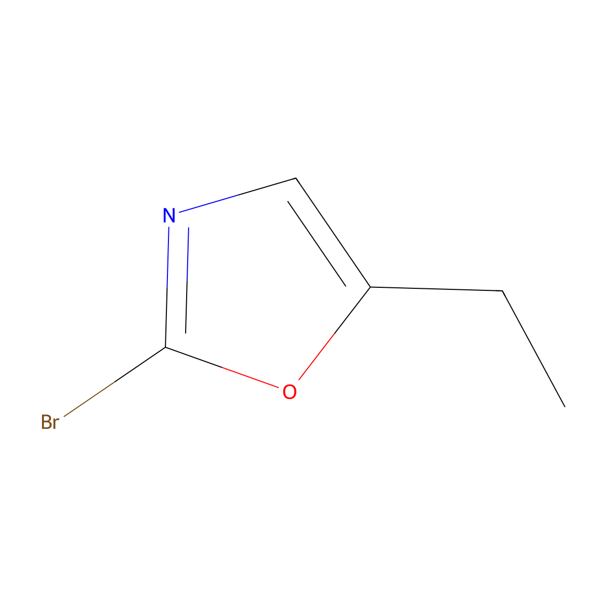 2-Bromo-5-ethyloxazole molecular structure, CAS 1600133-28-5