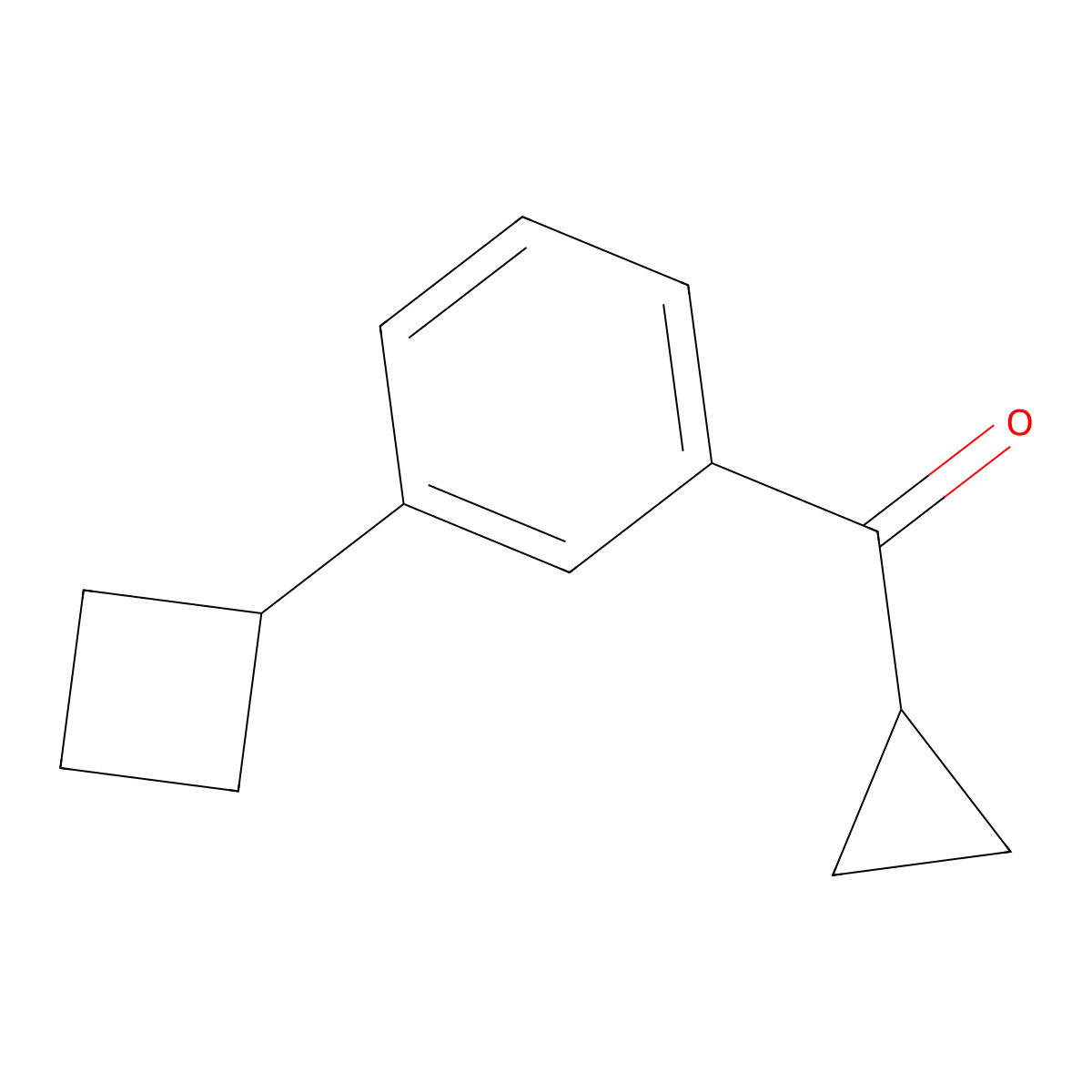 (3-Cyclobutylphenyl)cyclopropylmethanone molecular structure, CAS 1600158-14-2