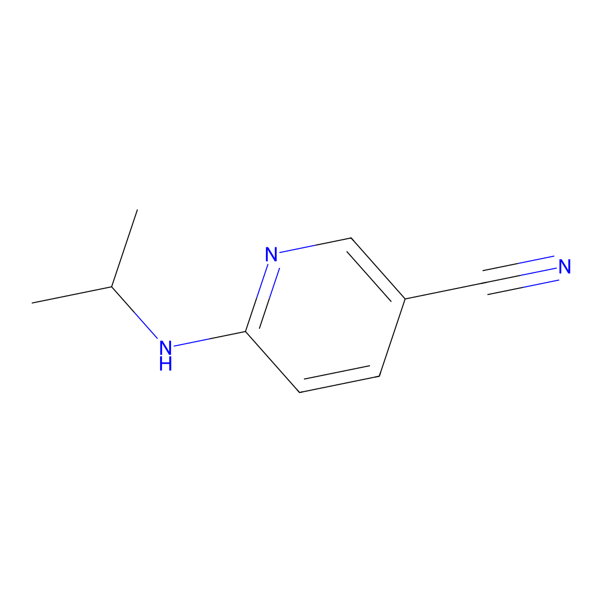 6-(Isopropylamino)nicotinonitrile molecular structure, CAS 160017-00-5