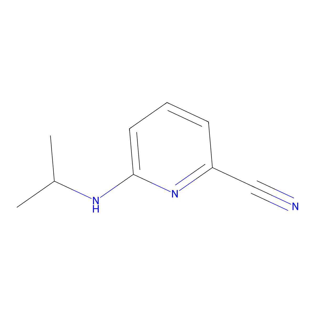 6-(Isopropylamino)picolinonitrile molecular structure, CAS 160017-10-7