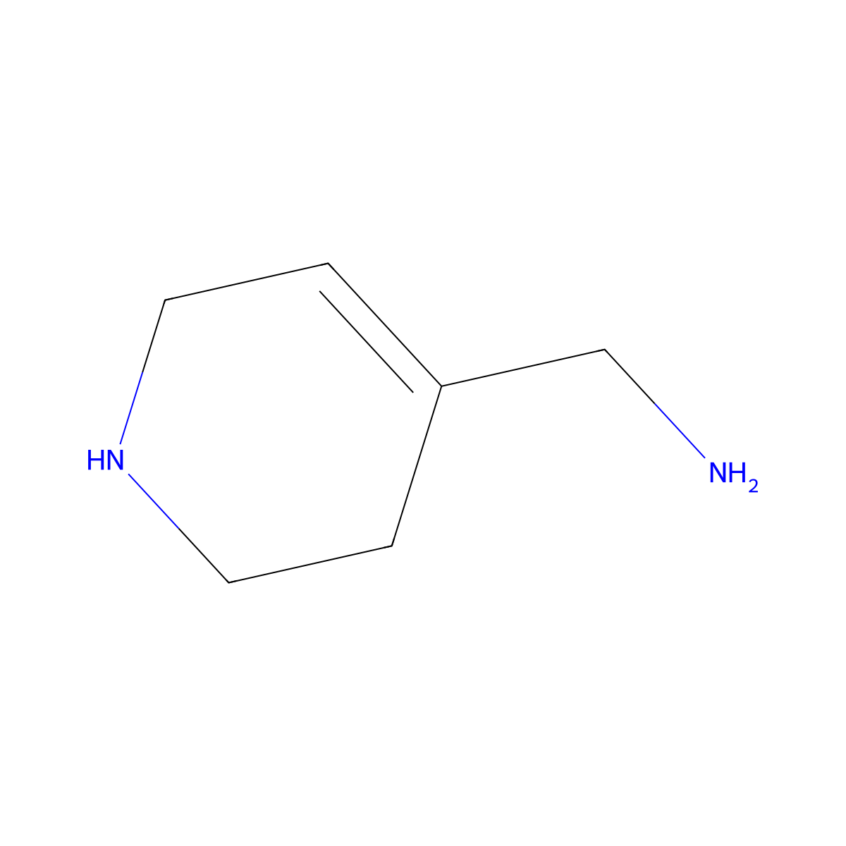 (1,2,3,6-Tetrahydropyridin-4-yl)methanamine molecular structure, CAS 1600177-37-4