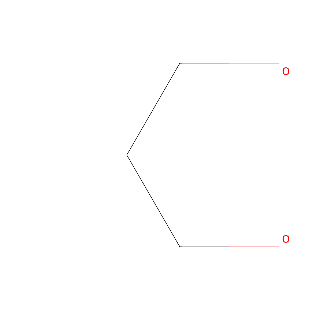 Methylmalondialdehyde molecular structure, CAS 16002-19-0