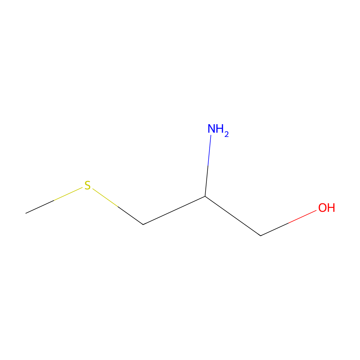 2-Amino-3-(methylsulfanyl)propan-1-ol molecular structure, CAS 160022-92-4