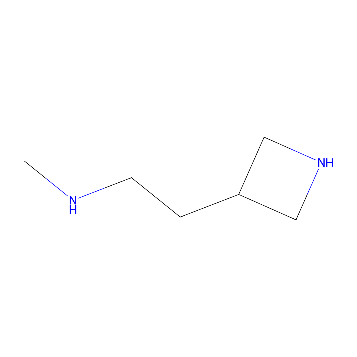 [2-(Azetidin-3-yl)ethyl](methyl)amine molecular structure, CAS 1600293-17-1