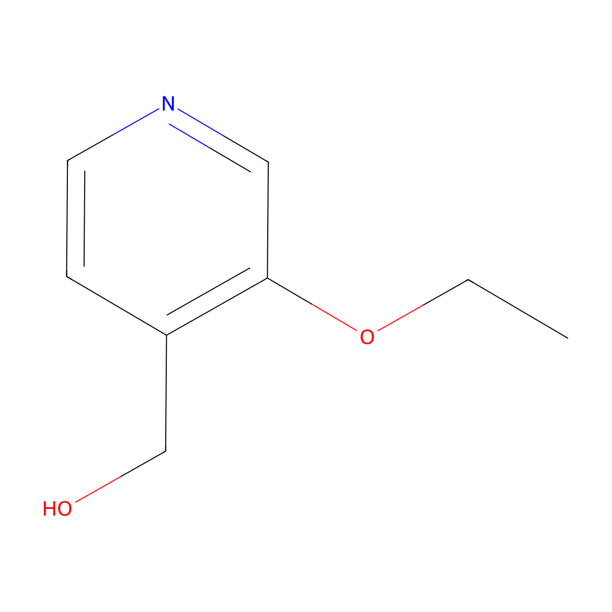 (3-Ethoxypyridin-4-yl)methanol molecular structure, CAS 1600354-78-6