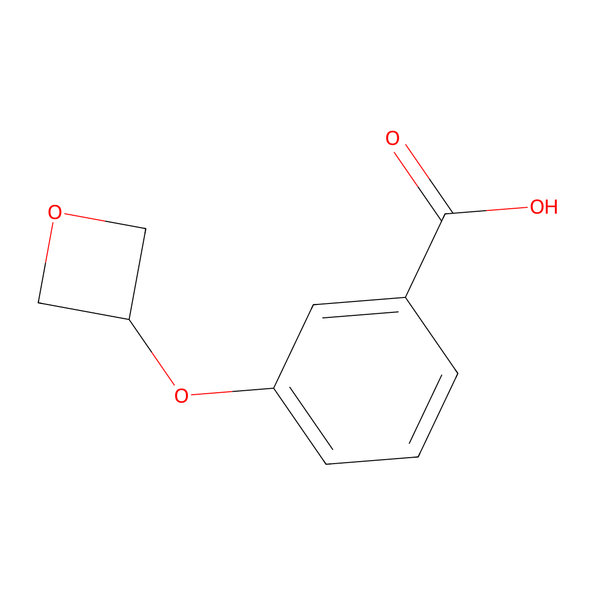 3-(Oxetan-3-yloxy)benzoic acid molecular structure, CAS 1600360-08-4
