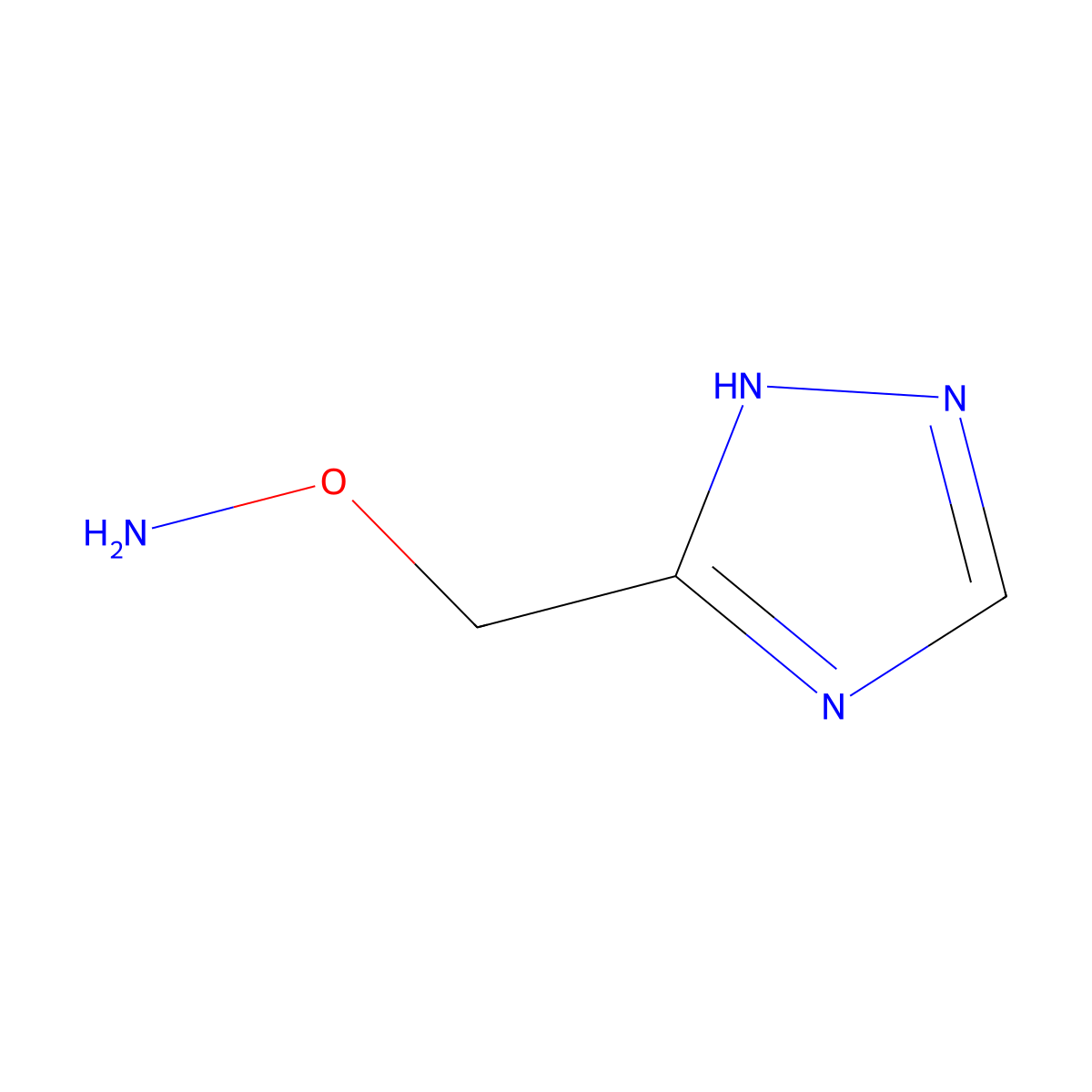 O-((1H-1,2,4-Triazol-5-yl)methyl)hydroxylamine molecular structure, CAS 1600370-95-3