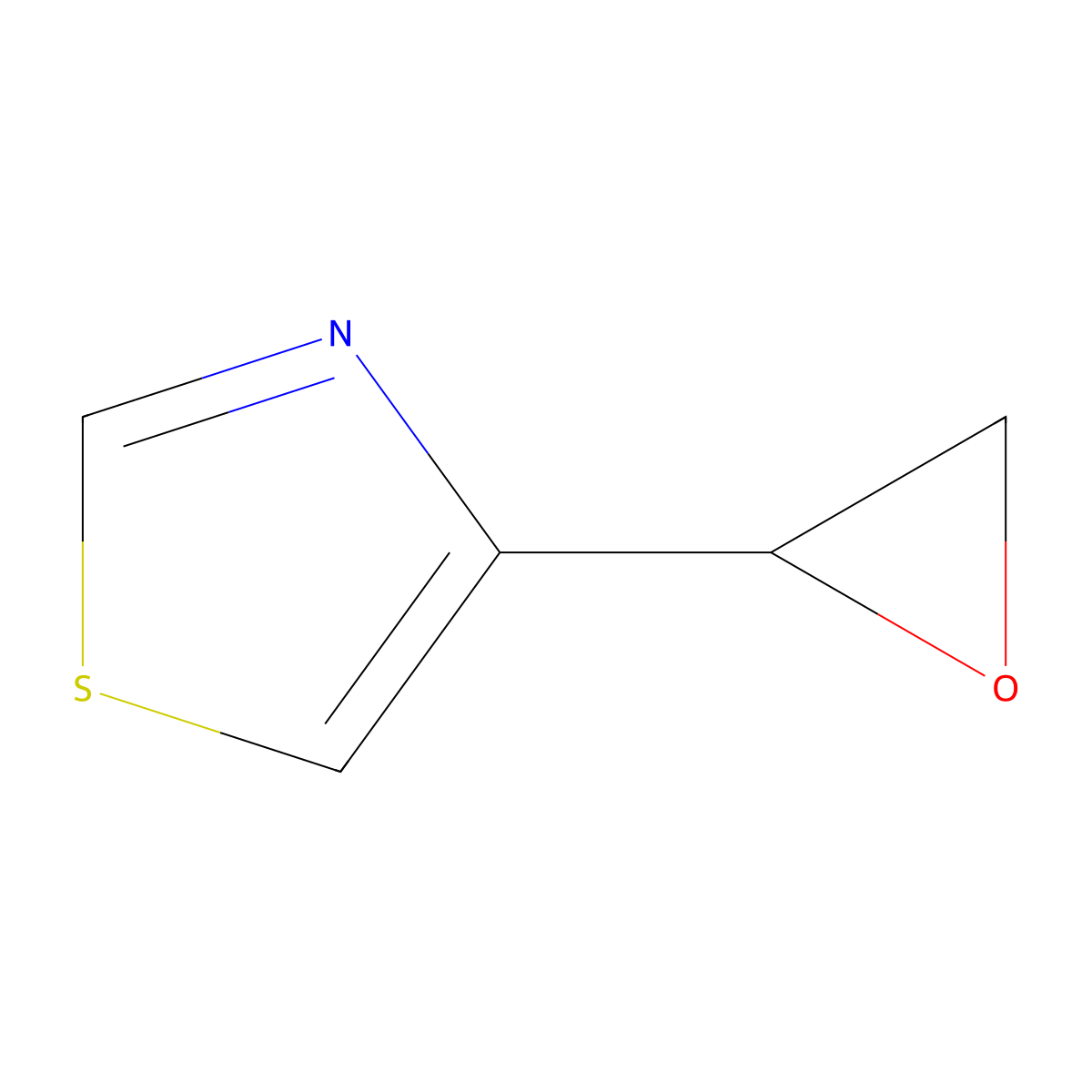 4-(Oxiran-2-yl)-1,3-thiazole molecular structure, CAS 1600390-12-2