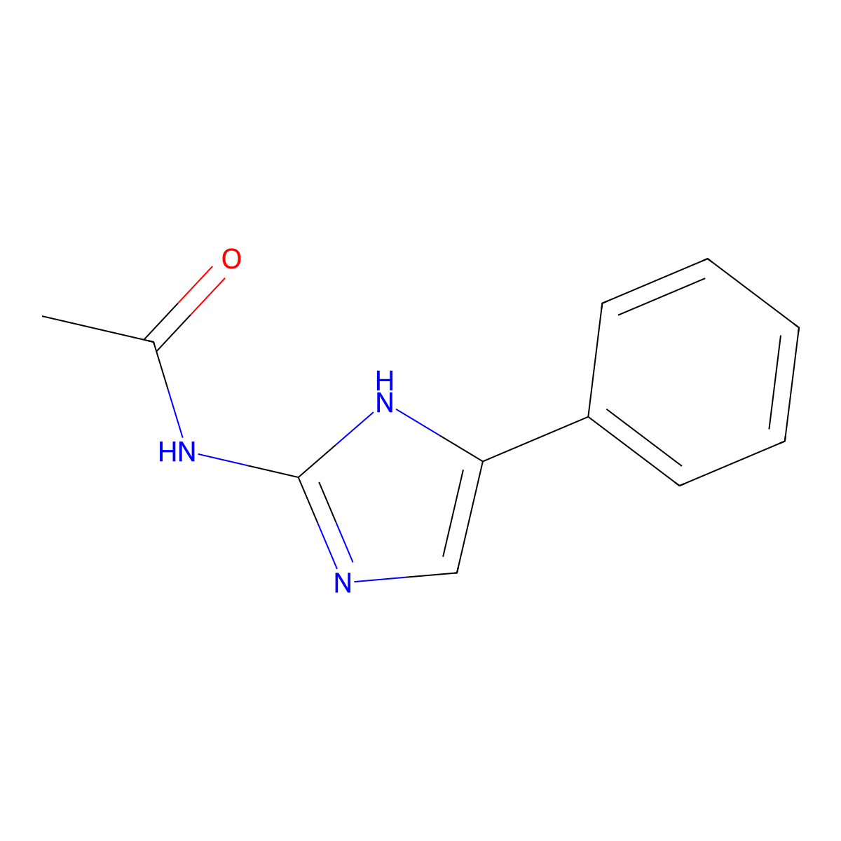 N-(5-Phenyl-1H-imidazol-2-yl)acetamide molecular structure, CAS 160041-64-5