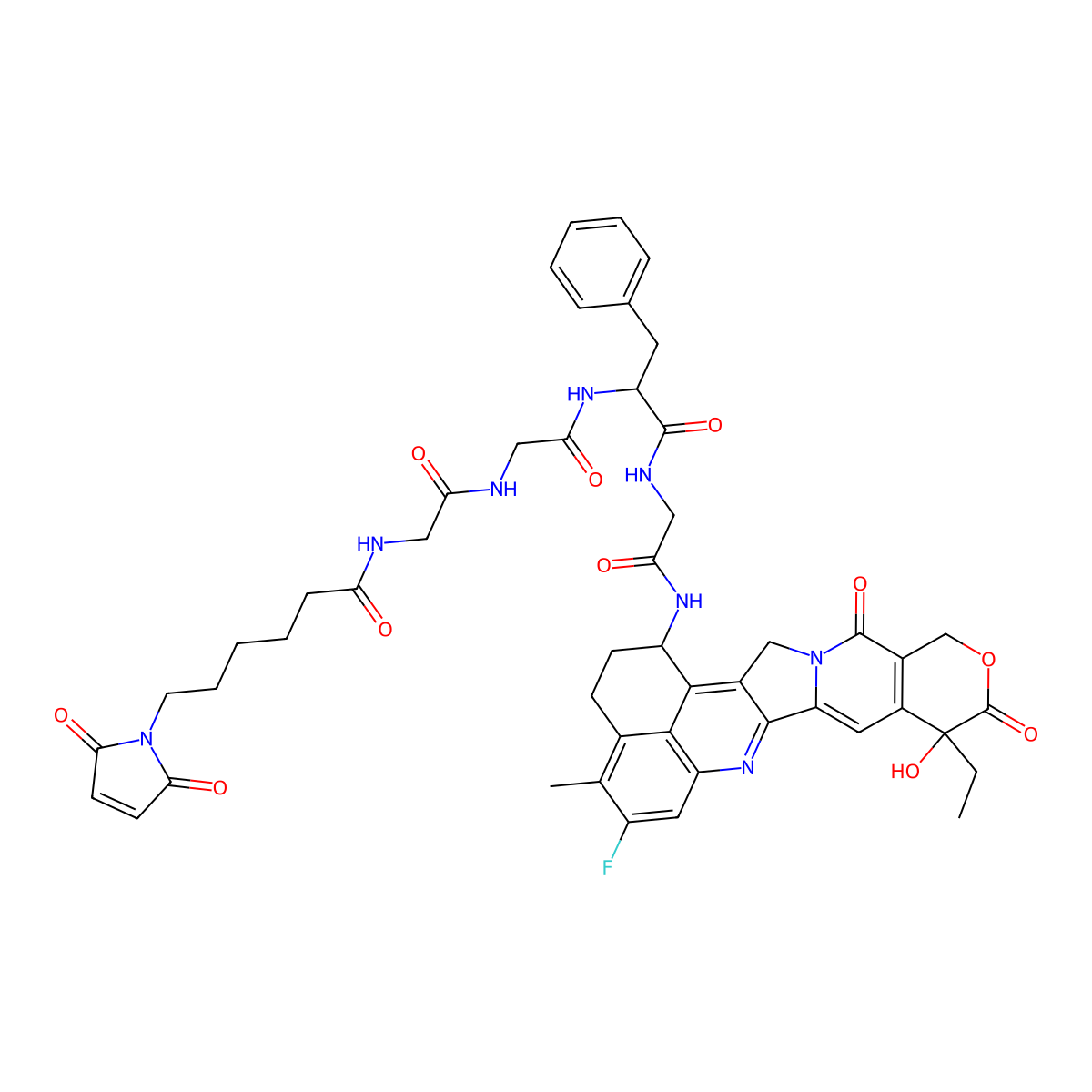 MC-GGFG-Exatecan molecular structure, CAS 1600418-29-8