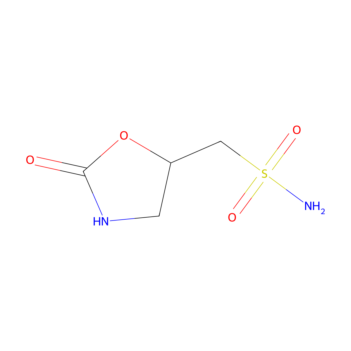 (2-Oxo-1,3-oxazolidin-5-yl)methanesulfonamide molecular structure, CAS 1600471-43-9