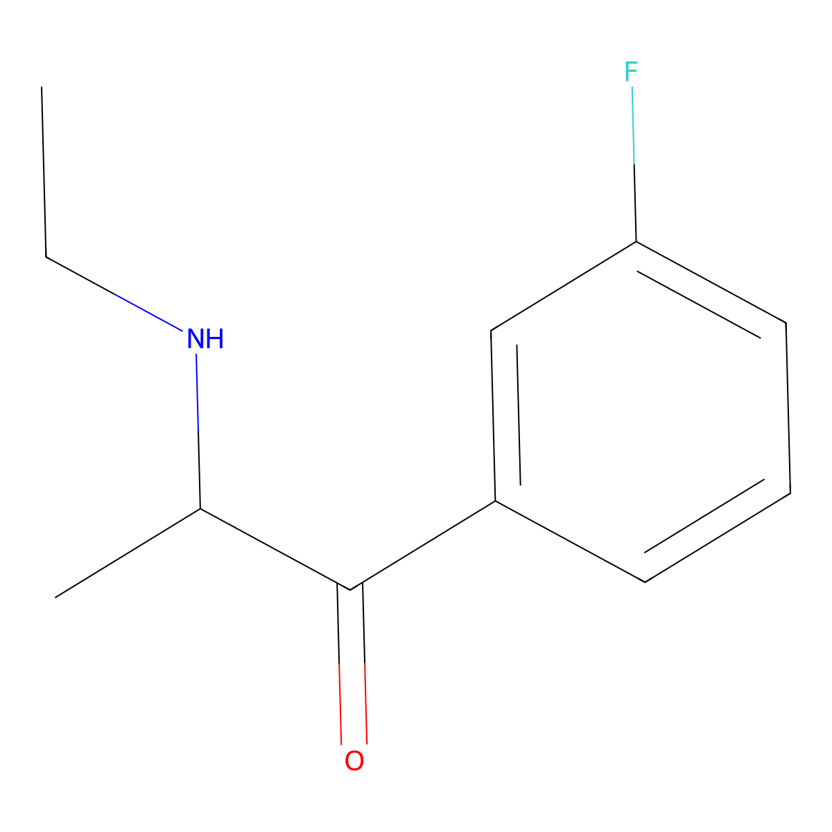 3-Fluoroethcathinone molecular structure, CAS 1600499-94-2