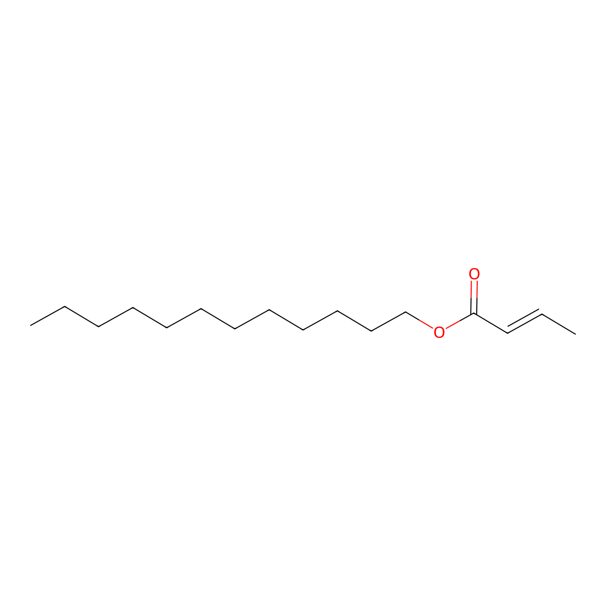 2-Butenoic acid, dodecyl ester molecular structure, CAS 16005-15-5