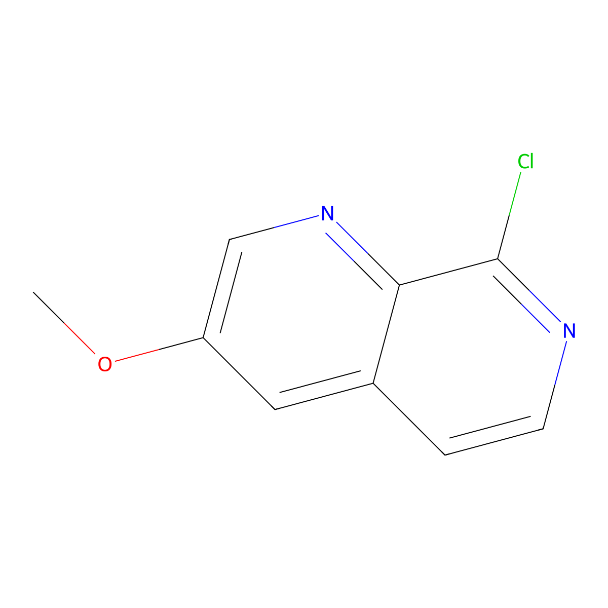 8-Chloro-3-methoxy-1,7-naphthyridine molecular structure, CAS 1600511-75-8