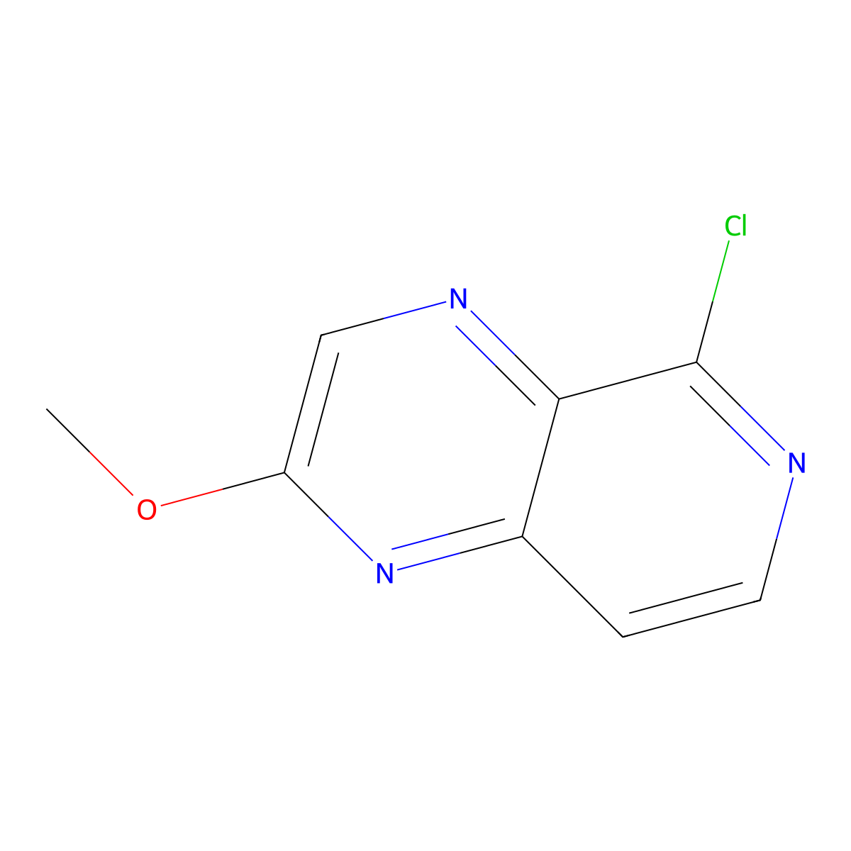 5-Chloro-2-methoxypyrido[3,4-b]pyrazine molecular structure, CAS 1600511-78-1