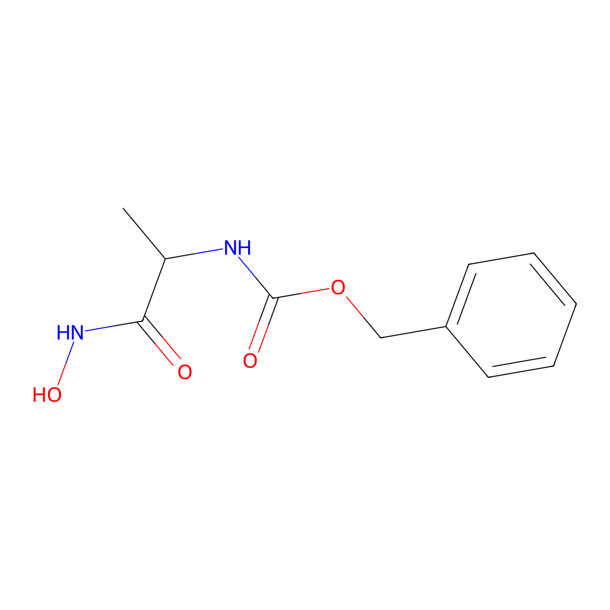 Benzyl N-[(1R)-1-(hydroxycarbamoyl)ethyl]carbamate molecular structure, CAS 160056-98-4
